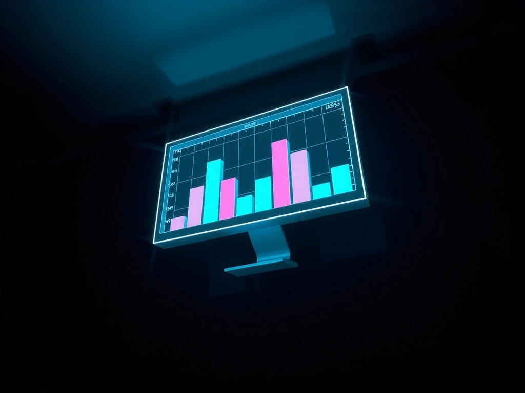 Abstract data visualization representing cookies and data flow